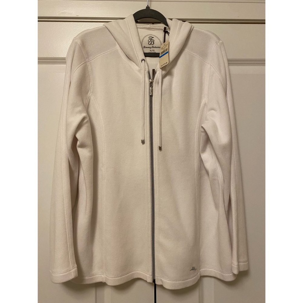 Tommy Bahama Women's Antigua Cove Hoodie in White, XL, New w/Tags